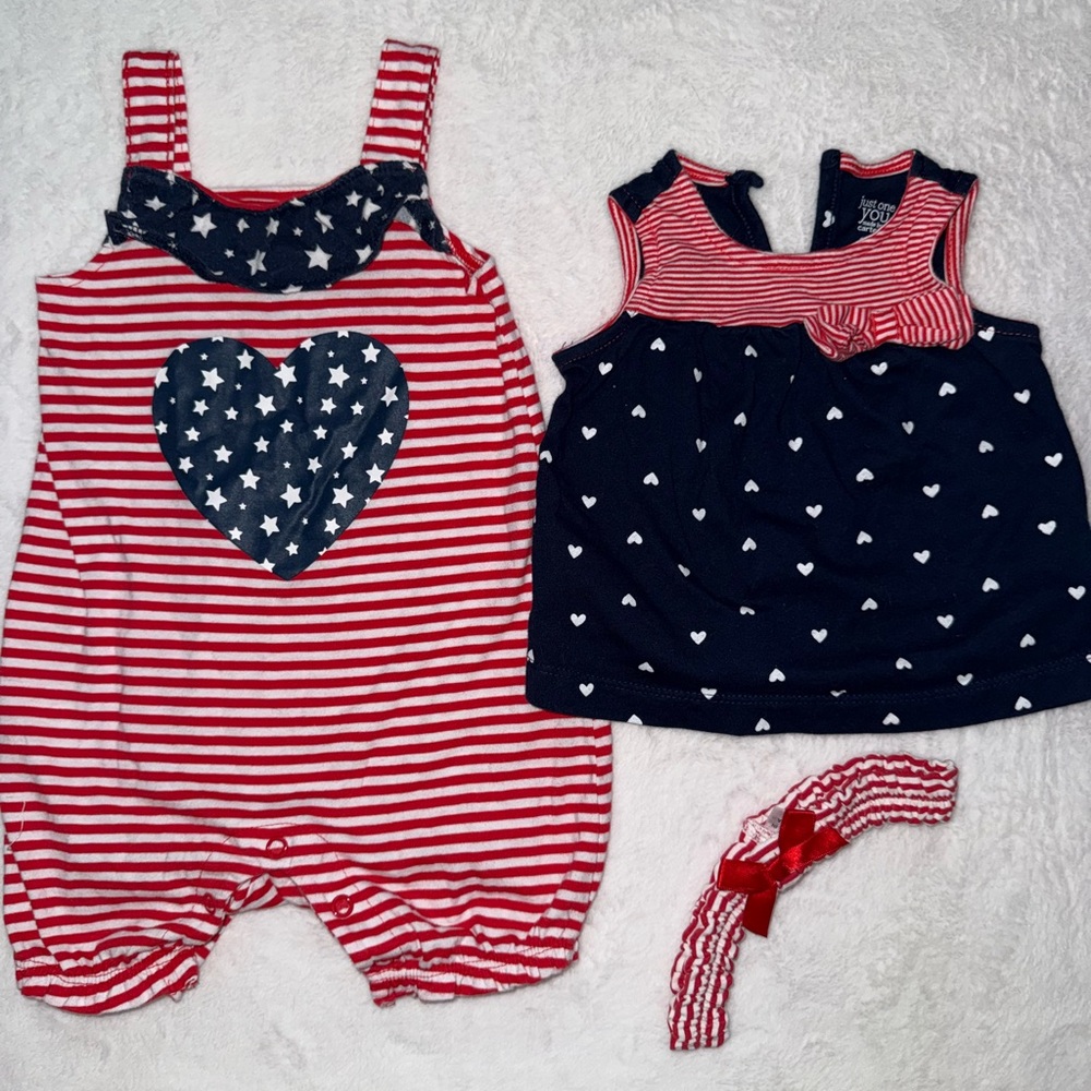 Carter's Red and Blue Kids Matching Set